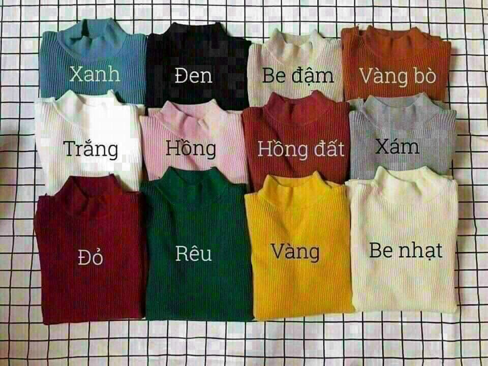 Áo len tăm cổ 3p QC