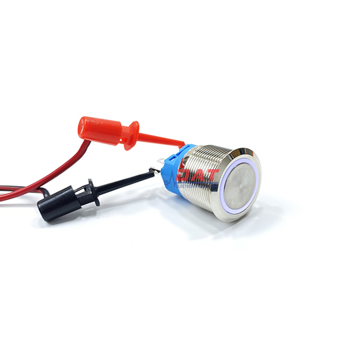 [HCM]Nút Nhấn Vòng Đèn Tự Nhả 22mm 12V 24V