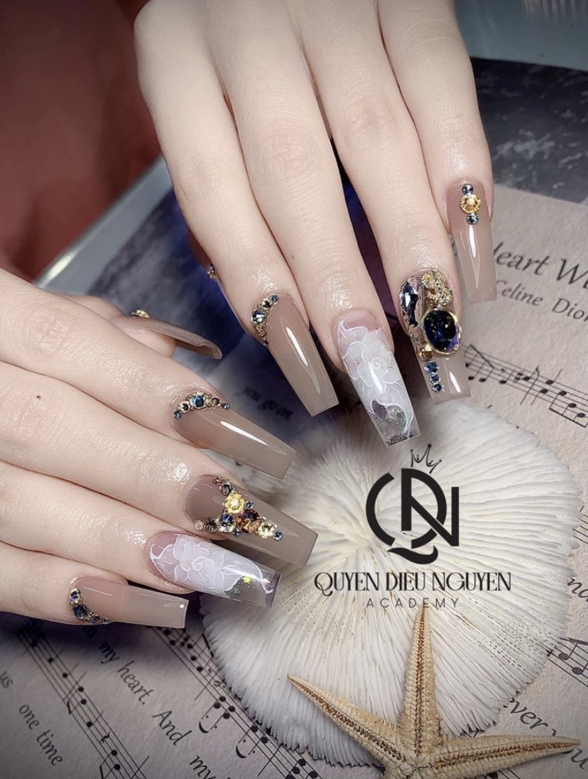 Móng tip Hàn Quốc thang trong ,móng nối chuyên dụng