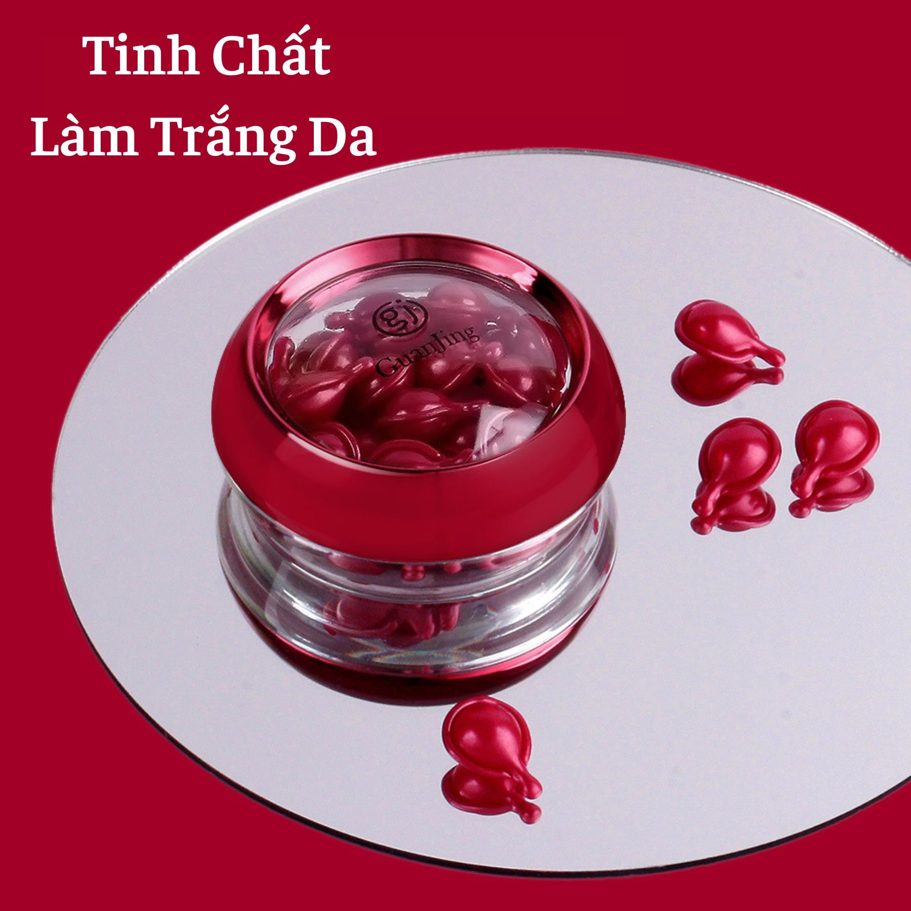 Hộp 32 Viên Tinh Chất Dưỡng Trắng Da Vitamin C Giúp Thu Nhỏ Lỗ Chân Lông Dưỡng Ẩm & Làm Sáng Da Làm Giảm Nếp Nhăn Chống lão Hoá