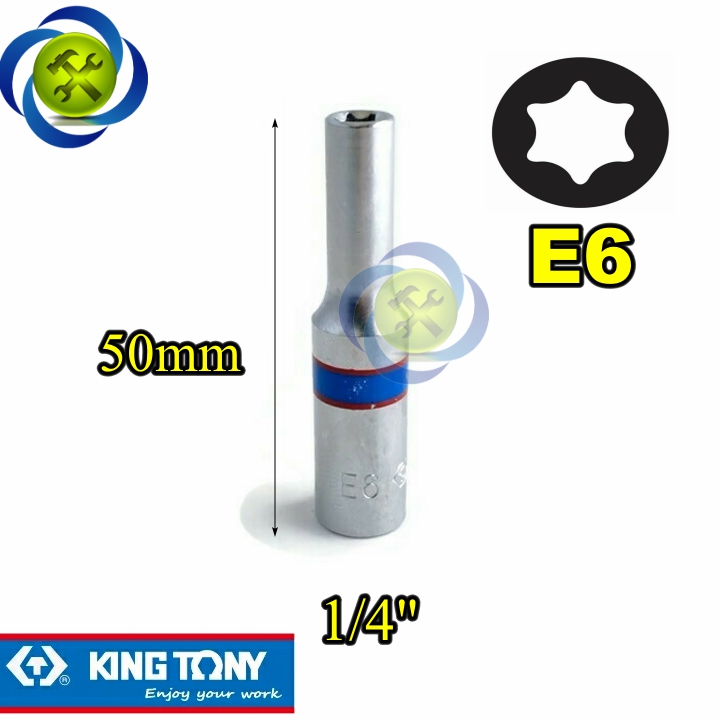 Tuýp sao e6 kingtony 227506m loại 1/4 dài 50mm