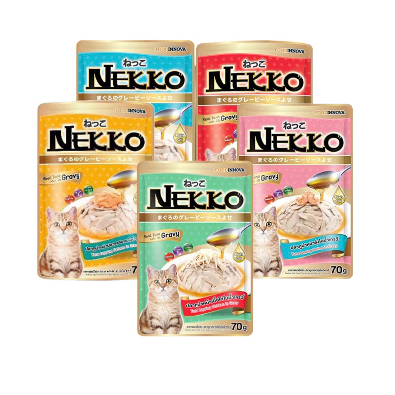 Pate Nekko nhập thá¡ cho mèo đủ vị gói 70g