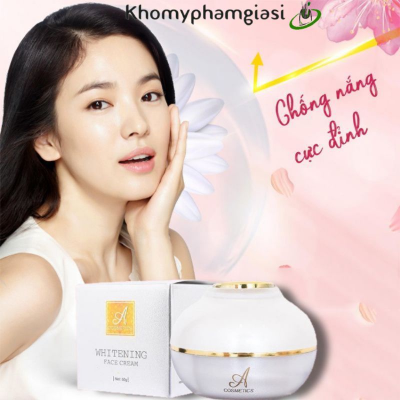 Giá sĩ Kem Face A Pháp Cosmetic Whitening, Kem Dưỡng Trắng Da 50g