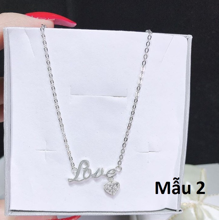 Dây chuyền bạc nữ liền mặt các mẫu MS78