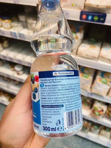 Đường ăn kiêng Mivolis dạng nước 300ml Đức