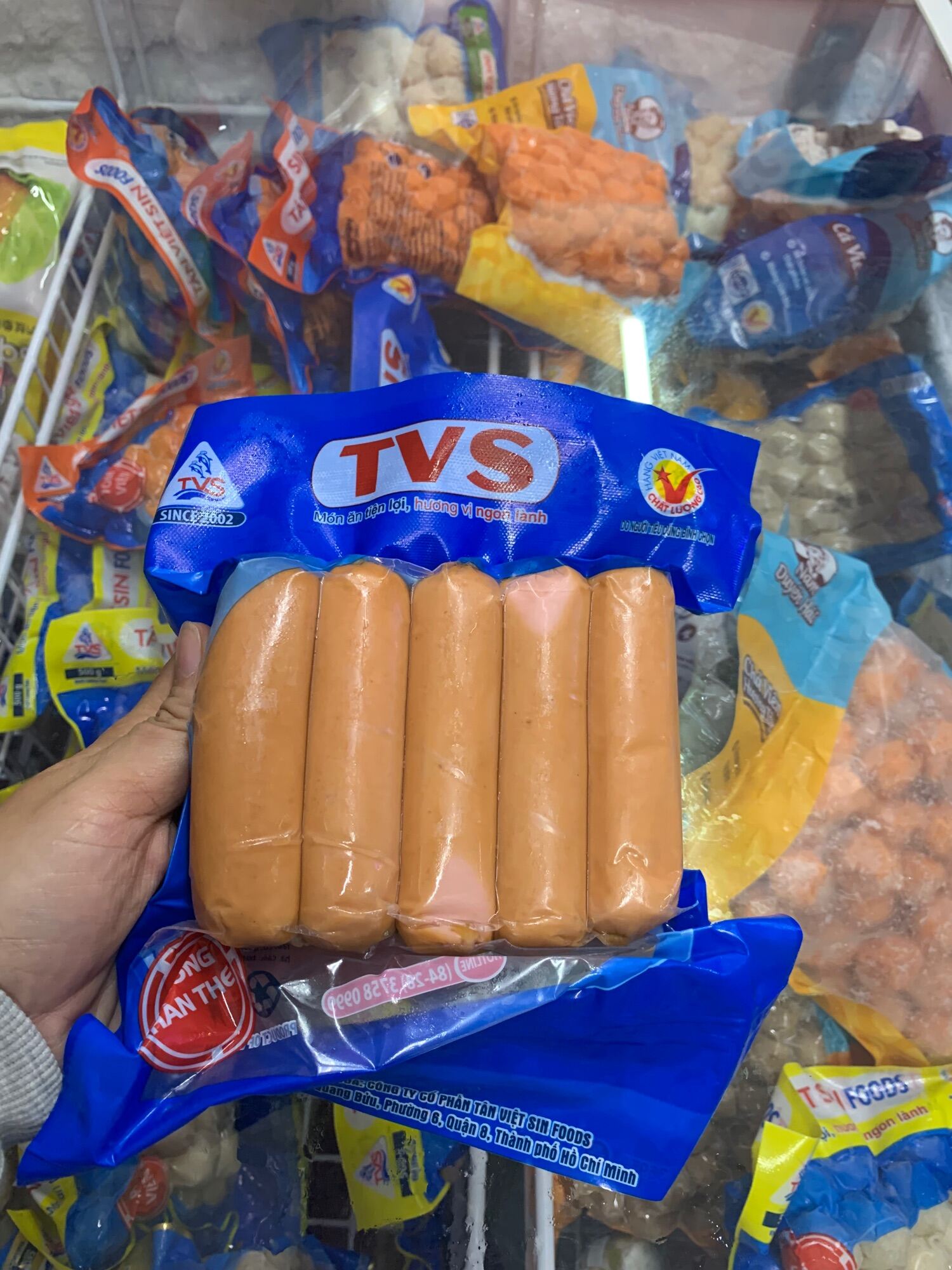 Xúc Xích veal TVS 10 cây 500g (giao hoả tốc 4h tphcm)