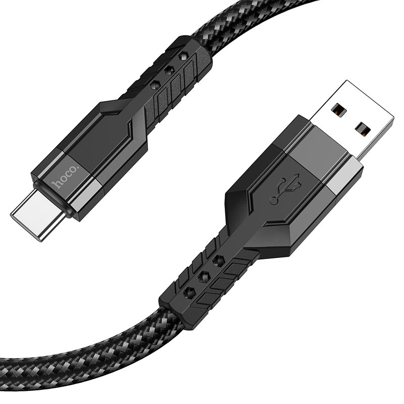 Cáp sạc nhanh Hoco U110 dây Nylon siêu bền dài 1.2M cho iPhone, Android
