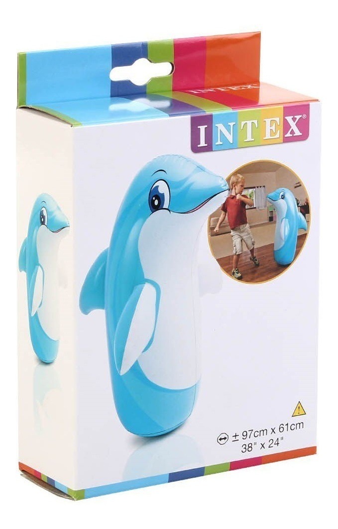 Lật đật bơm hơi hình con cá heo Intex 44669