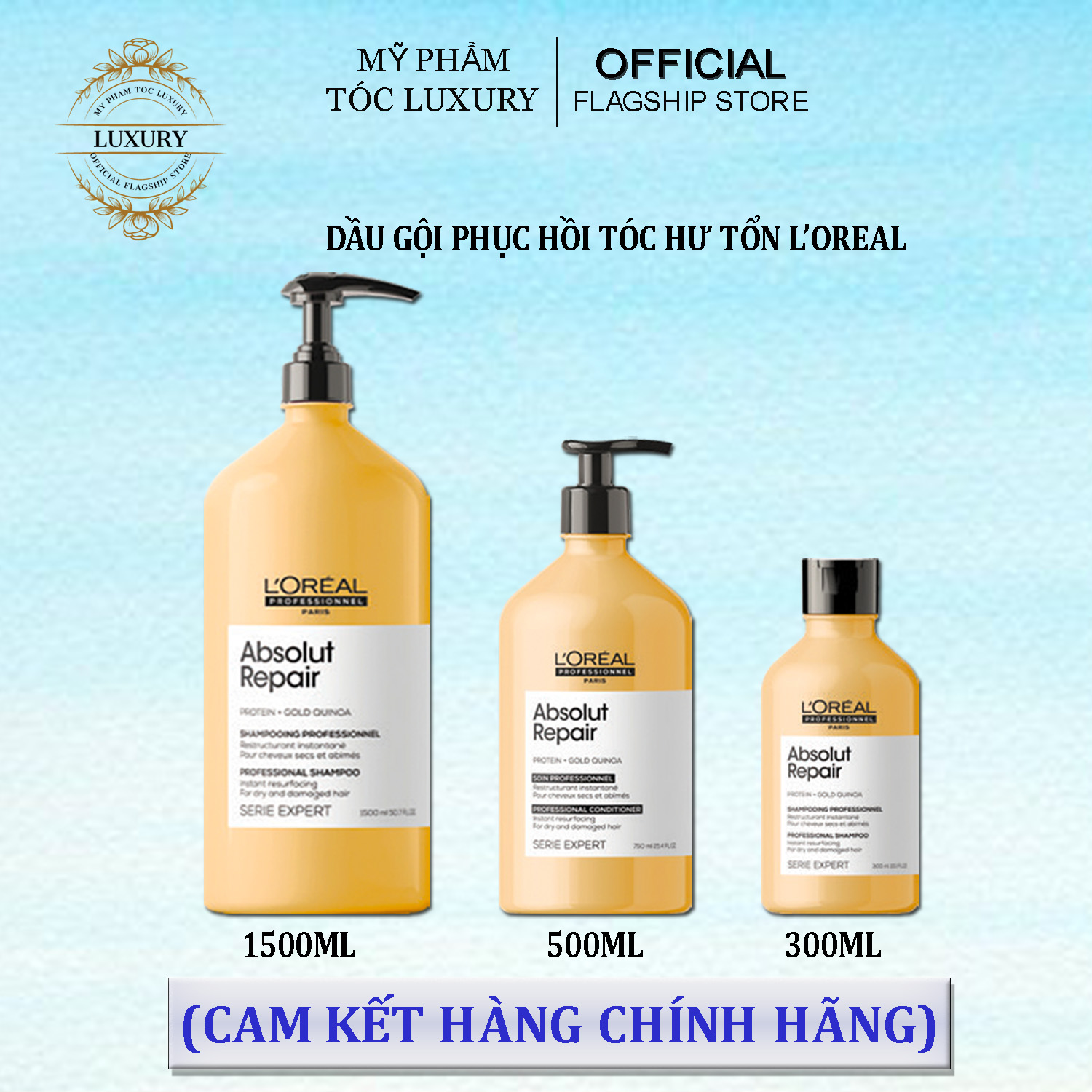 [Loreal] Dầu gội Loreal Professionnel phục hồi tóc 1500ml-500ml-300ml