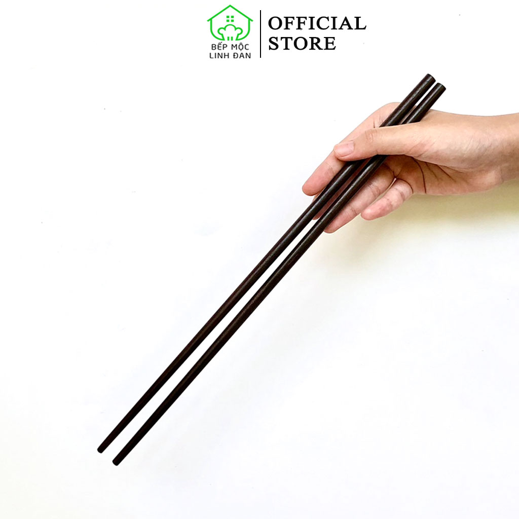 Đũa nấu ăn gỗ trắc việt nam hahanco hàng đẹp siêu sạch_01 đôi 35cm