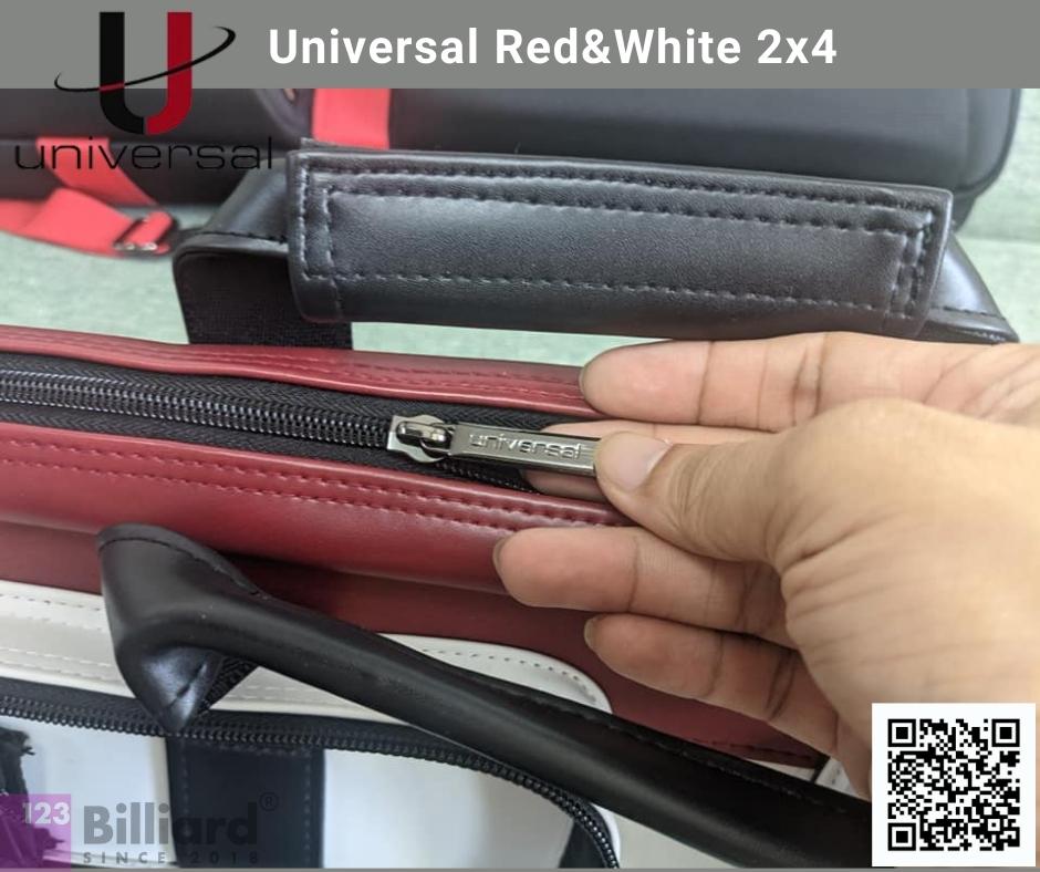 Bao đựng cơ Universal Red&White 2 gốc 4 ngọn [SIÊU THỊ BIDA - PHỤ KIỆN BIDA]