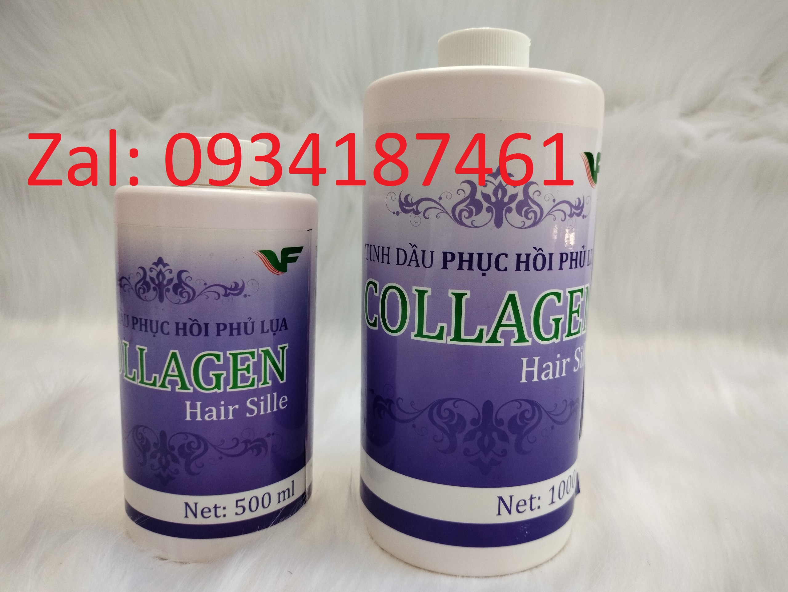 Tinh dầu phục hồi phủ lụa Collagen hair sili chai xanh