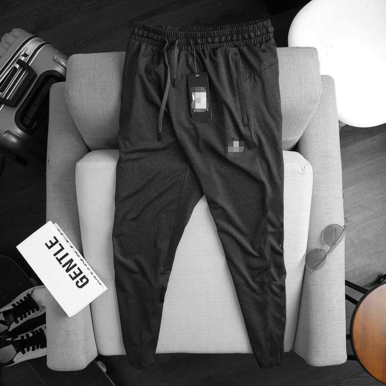 Quần thun jogger nam bigsize (70 - 130kg) - trơn k túm