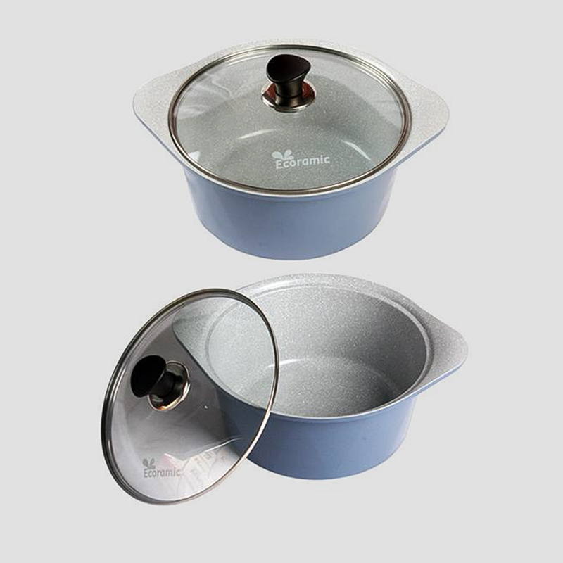 Ecoramic Nồi đá đáy từ ECSRIH-22 (Xanh/Hồng) - Hàng chính hãng