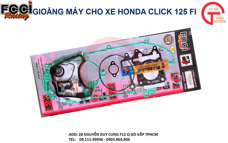 BỘ GIOĂNG MÁY CHO XE HONDA CLICK 125 FI HÃNG FCCI