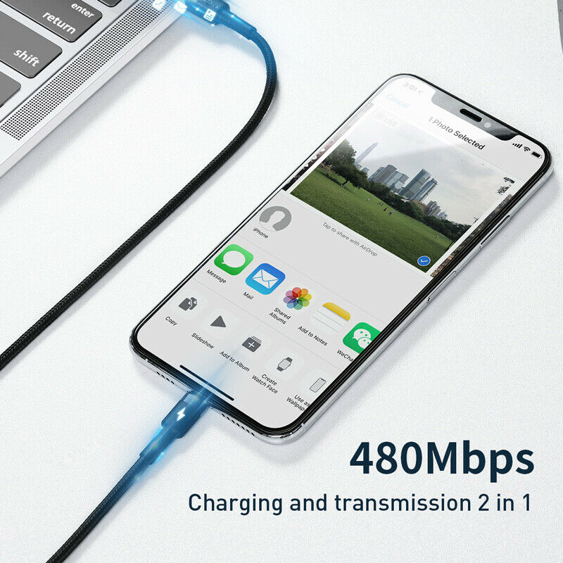 Cáp sạc nhanh C to Lightning Baseus Cafule PD 18W ( Type-C to Lightning Power Delivery Quick Charge & Data Cable )
