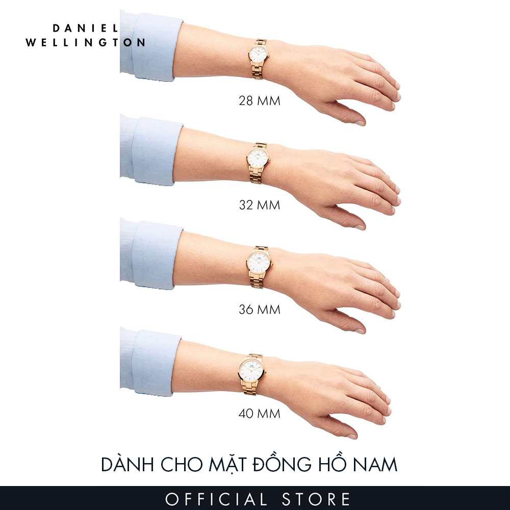 Đồng hồ Nữ Daniel Wellington dây ceramic - Iconic Ceramic màu đen