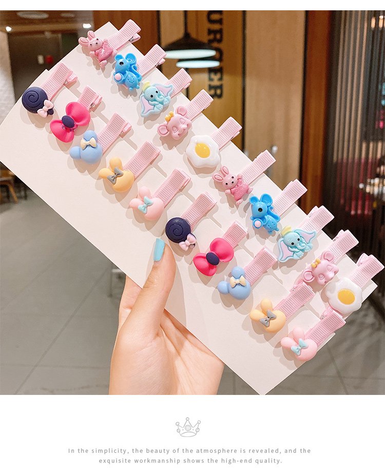 [HCM]Set 10 kẹp mái Noel xinh xắn cho bé
