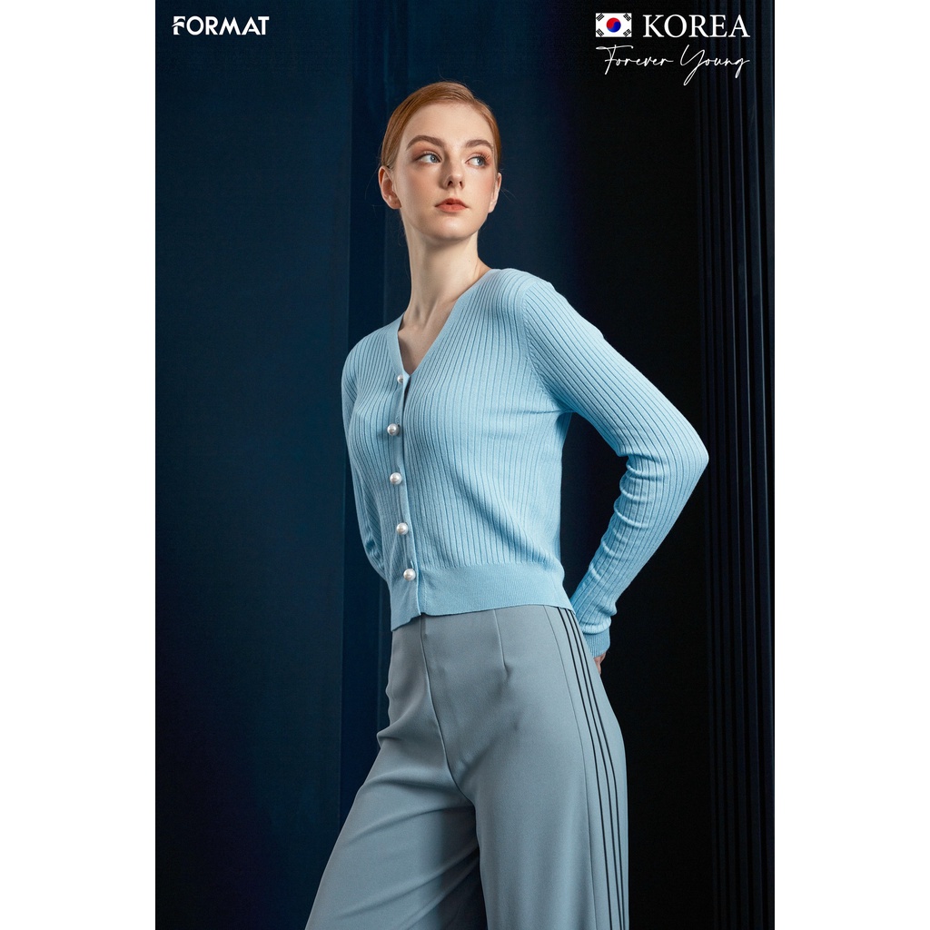 Áo len cardigan FORMAT nữ dài tay B9SWT007J