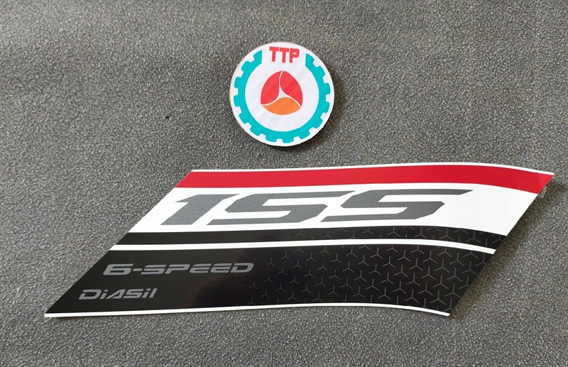 Tem bửng ex 155 trắng phải số 155