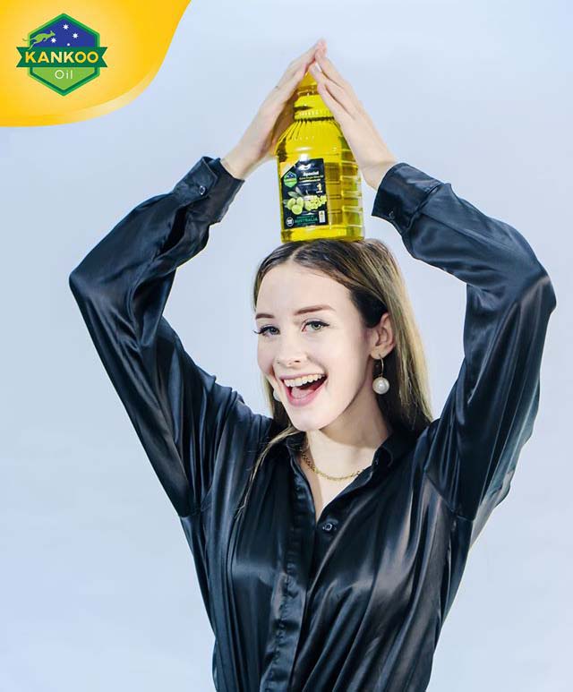 Dầu Oliu hạt cải chiên xào Kankoo 1 lít