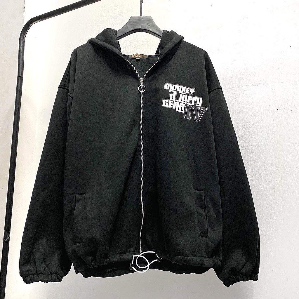[HCM]ÁO KHOÁC NỈ LUFFY GEAR 4 UNISEX