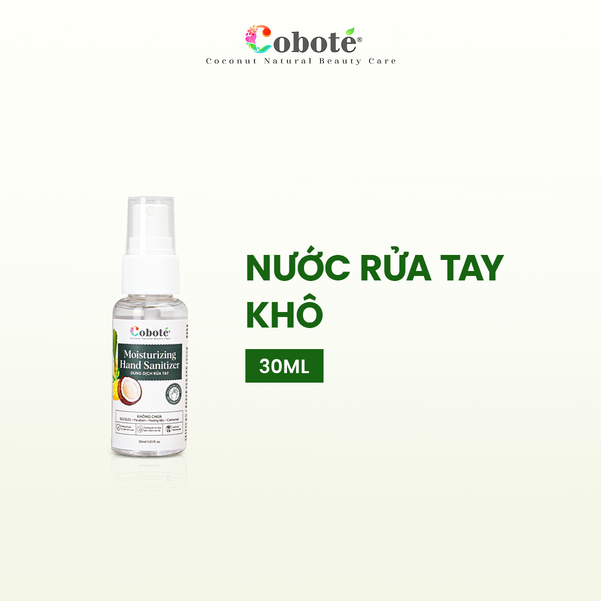 Nước rửa tay khô diệt khuẩn Cobote 30ml/100ml
