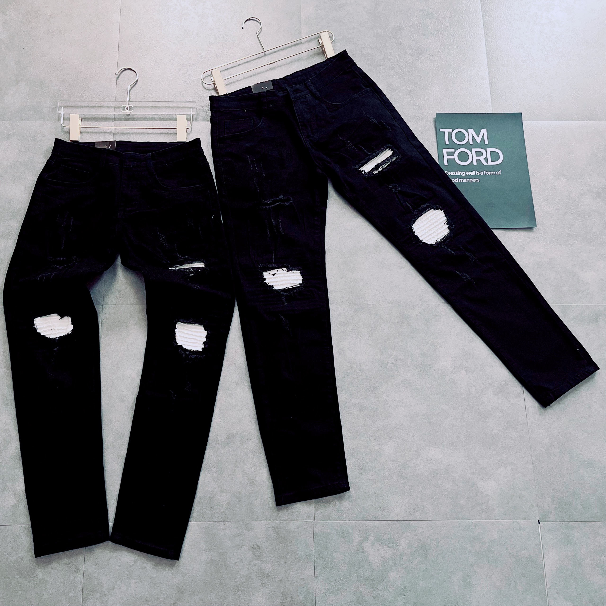 Quần jeans nam cao cấp ống côn phối vá trắng cá tính chất vải bò co dãn, dày dặn , trẻ trung năng động giá rẻ MS J1- VÁ TRẮNG MENNEWS