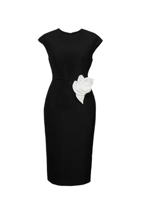 Đầm dài phối hoa eo SIXDO – SIXDO >>> top1shop >>> lazada.vn
