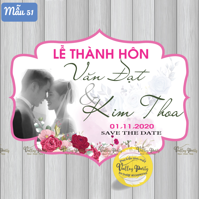 Bảng Treo Cổng Cưới