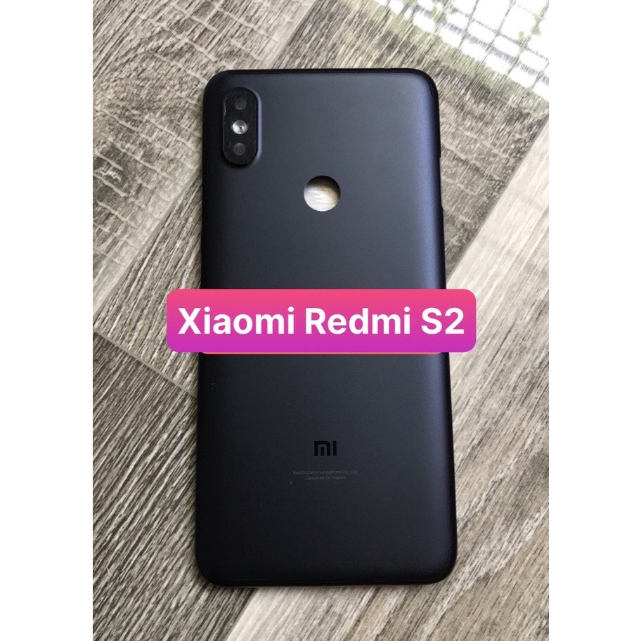 Bộ vỏ + sườn xiaomi Redmi S2 (gồm lưng,sườn,phím bấm và kính camera)