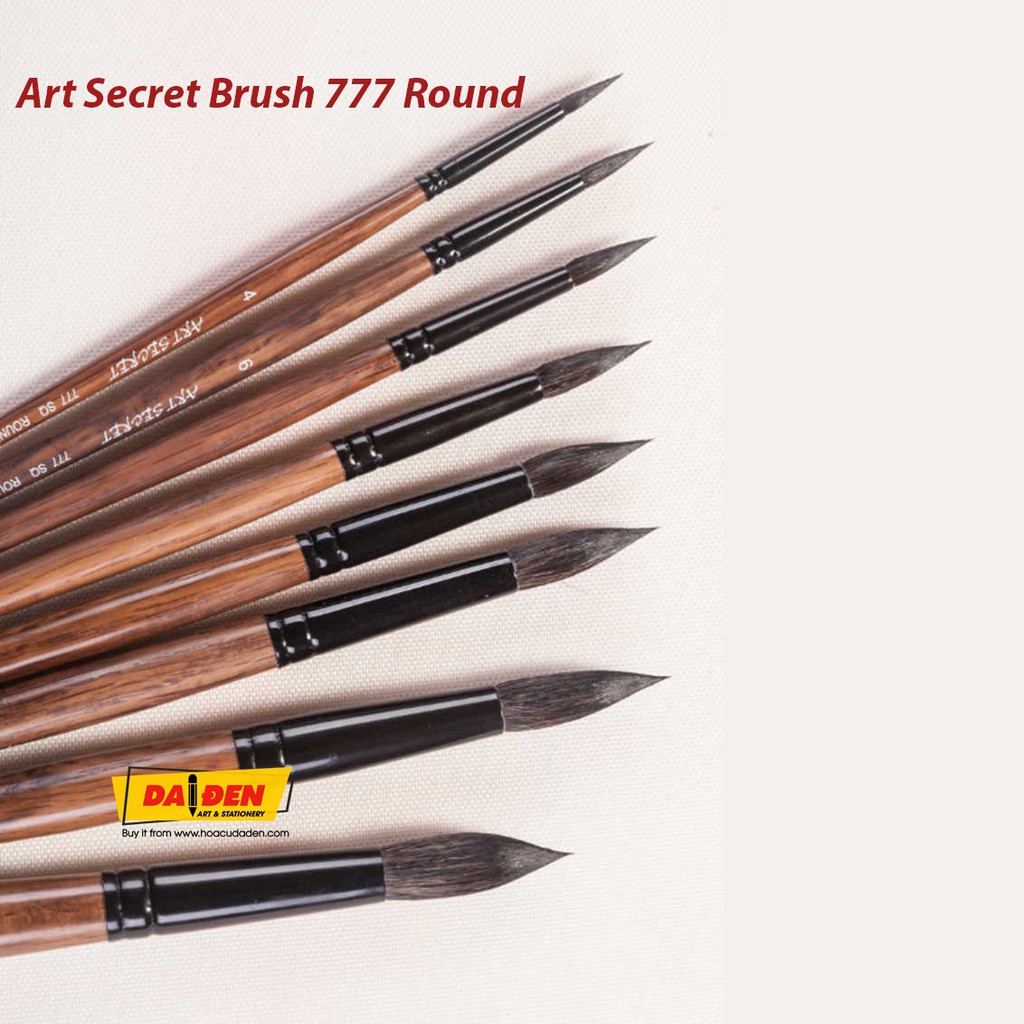 [HCM]Cọ Vẽ Art Secret 777 Round Lông Sóc