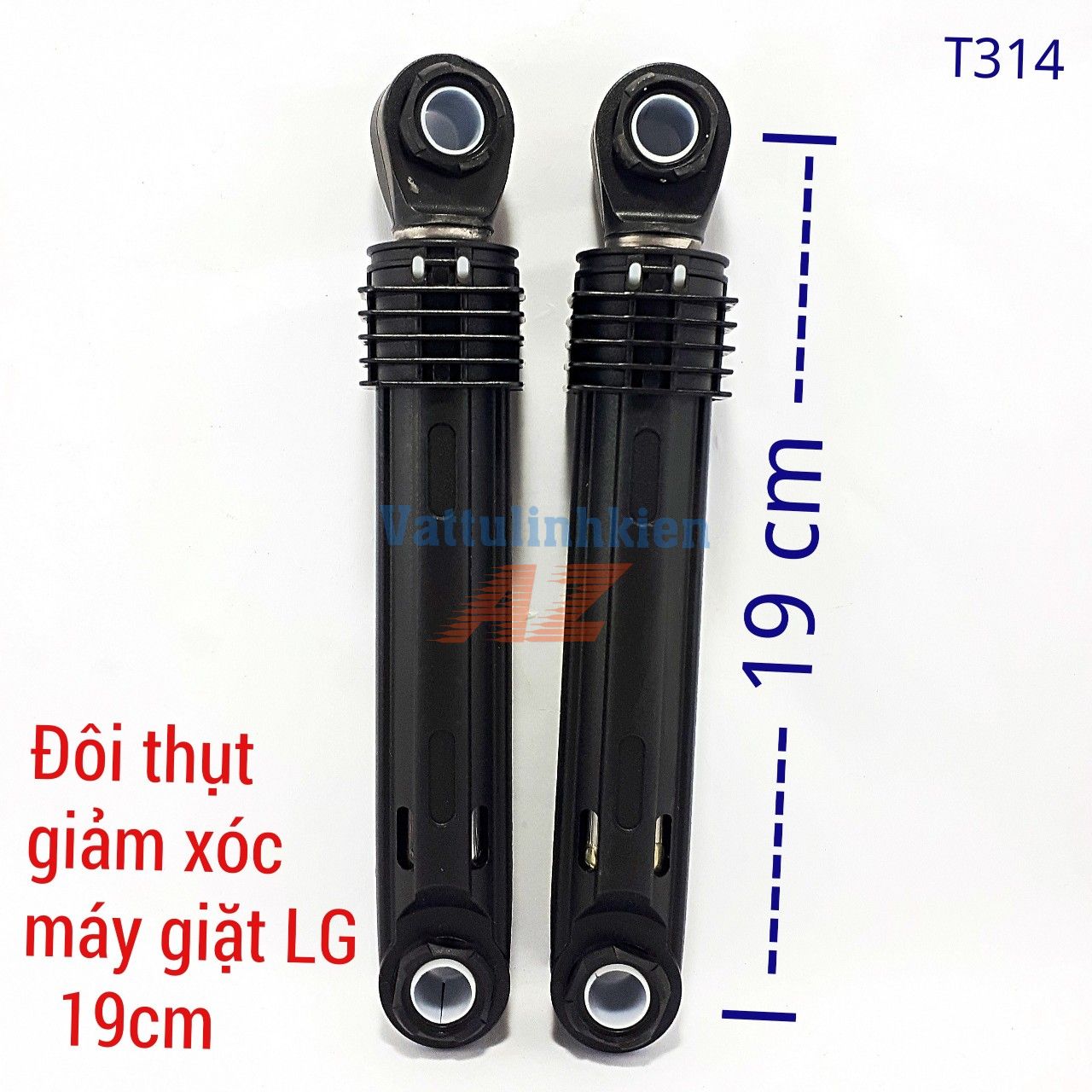 Đôi chân thụt máy giặt của đứng LG cỡ 19cm