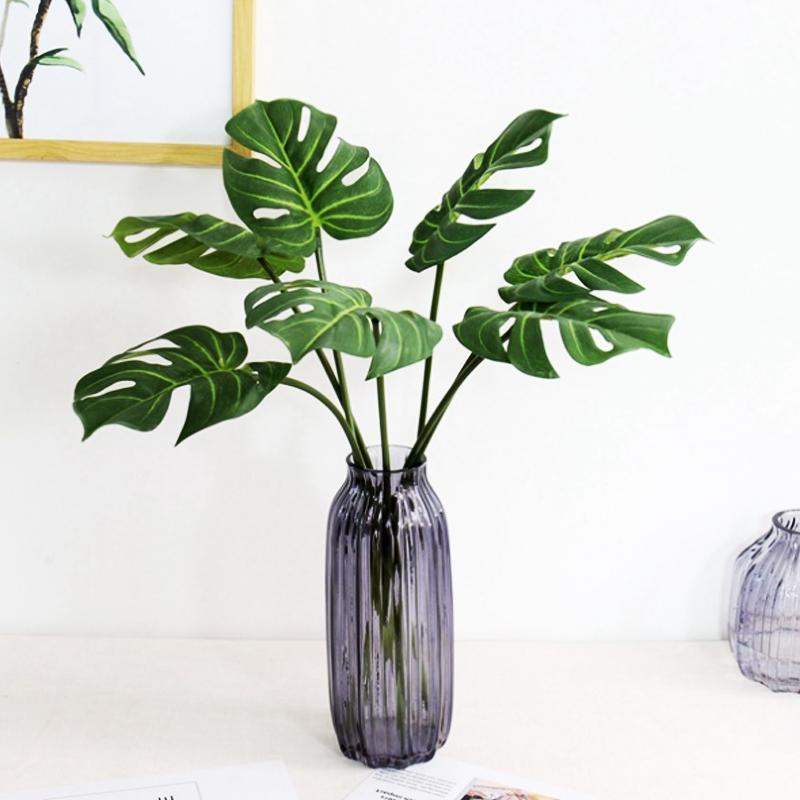 Cành cây lá Monstera giả 7 lá - 70 cm