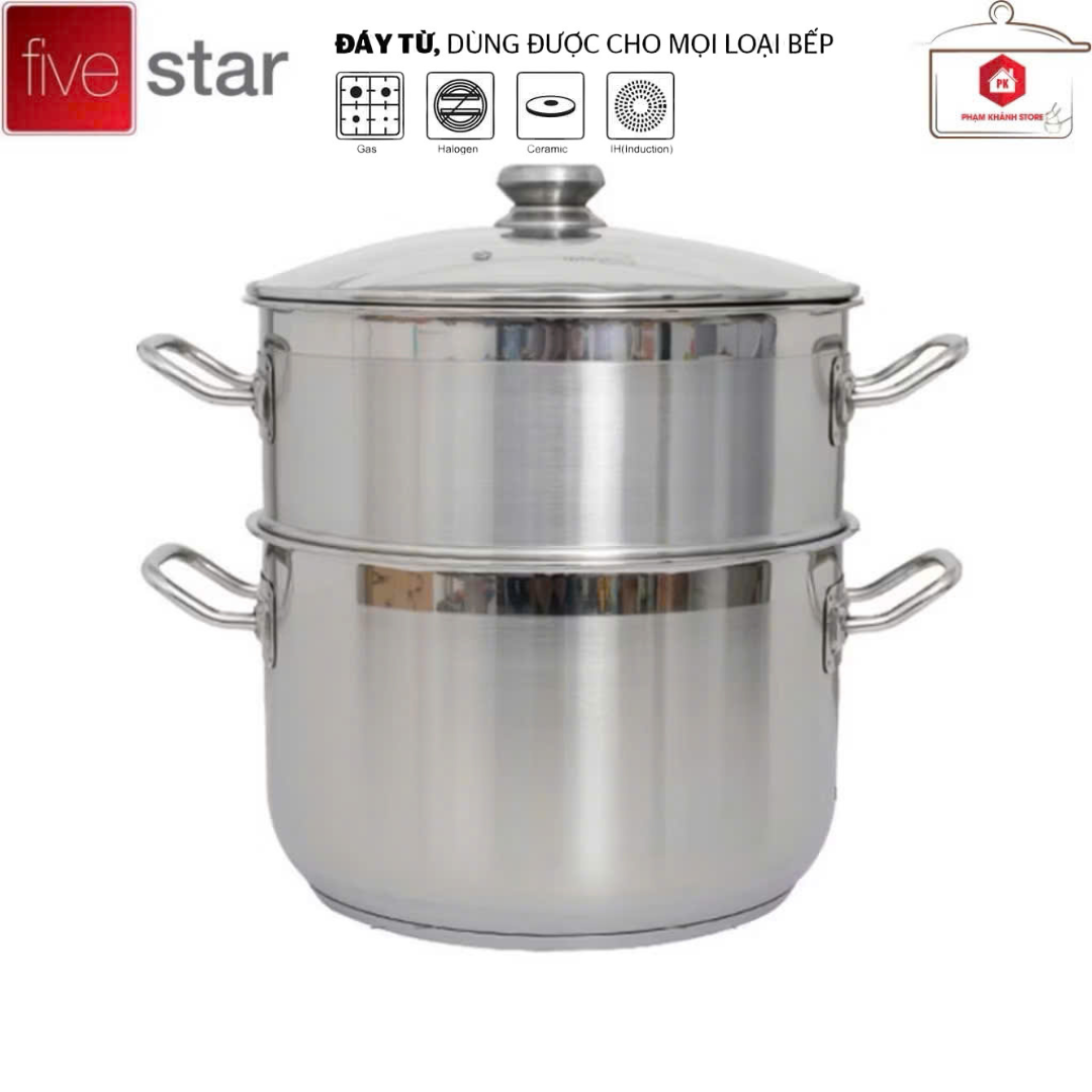 Bộ Nồi Xửng Hấp 3 Đáy Fivestar 26cm