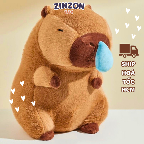 Gấu Bông Capybara Chảy Nước Mũi Êm Mịn Dễ Thương