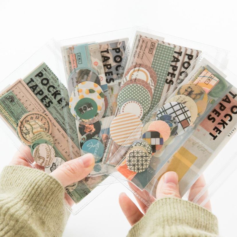 [HCM]Bộ 40 sticker hình dán Pocket Tapes | BSB029