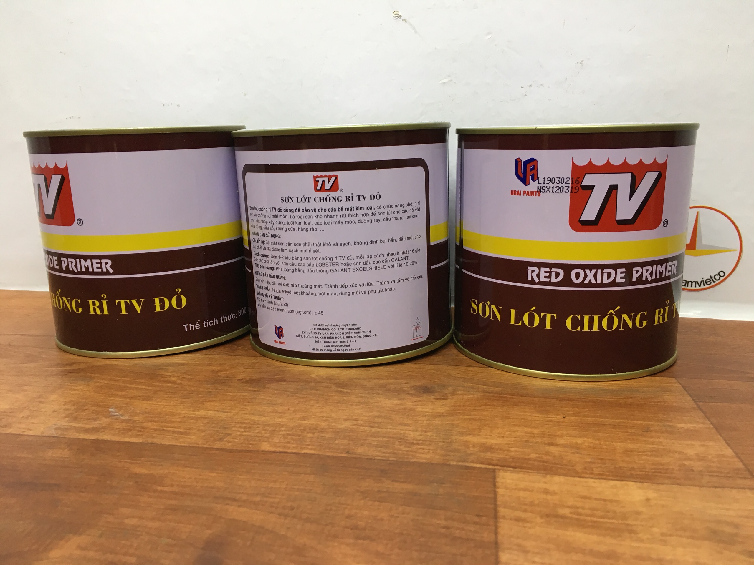 Sơn lót chống rỉ TV màu đỏ 800ML
