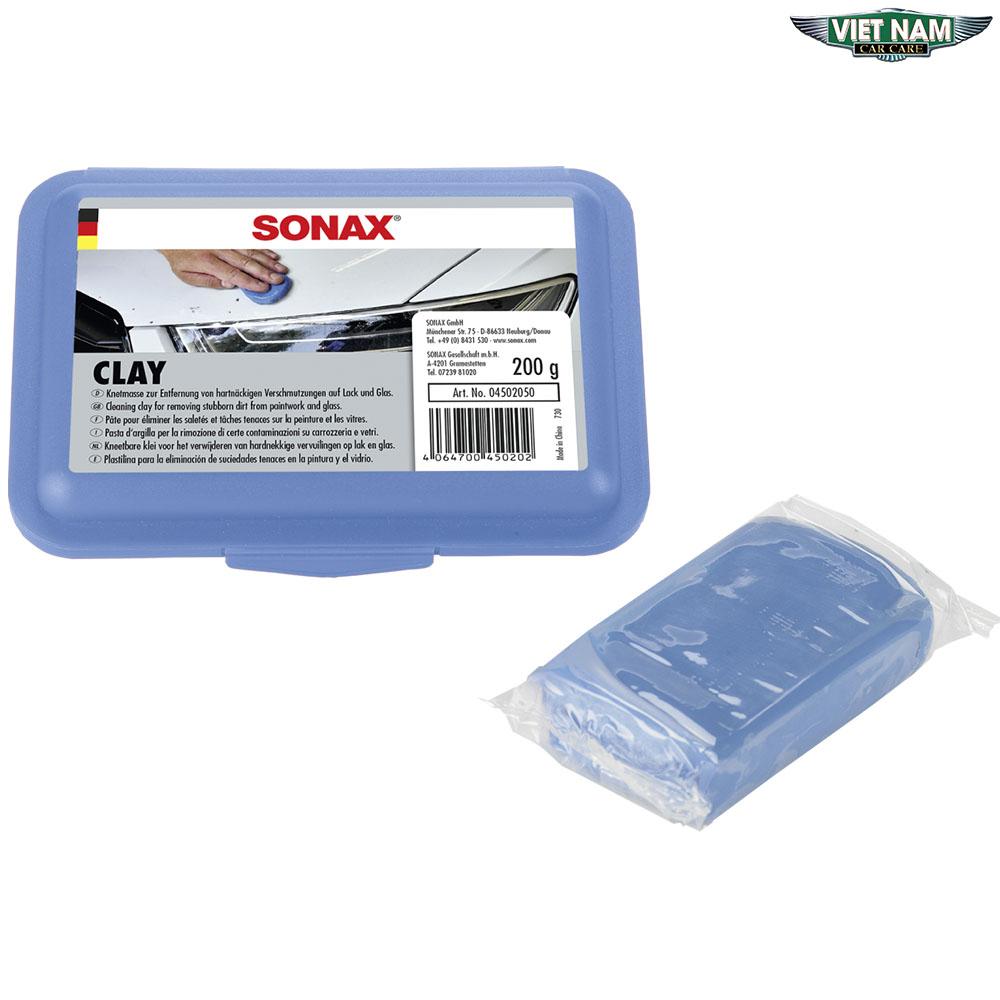 Đất Sét Chuyên Dụng Tẩy Bụi Sơn Sonax Clay 200g (Màu Xanh)