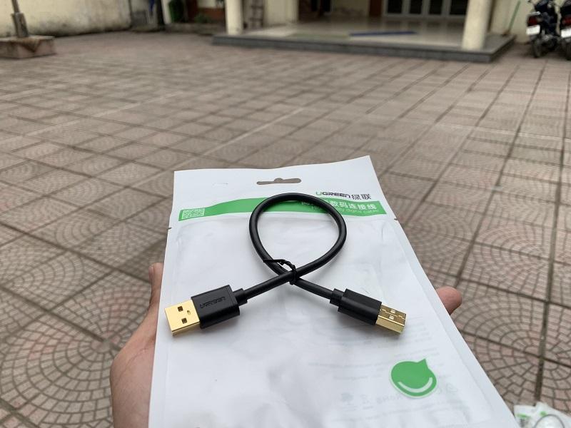 Dây Cáp USB 2.0 (Đực Sang Đực) Dài 0.25M UGREEN US102 10307 - Cap cấp