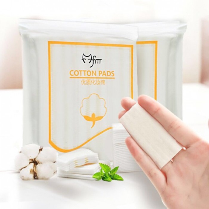 bông tẩy trang 100% cotton bịch 220 miếng có túi zip Bông tẩy trang 222 miếng Lameila - Bông trang điểm 3 lớp Cotton Pads Lameila - ePharmacy