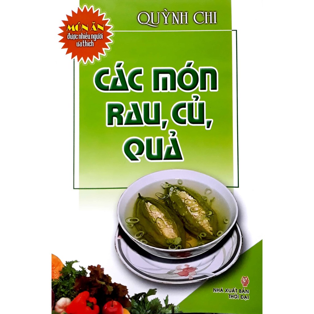 Sách - món ăn được nhiều người yêu thích - các món rau, củ, quả