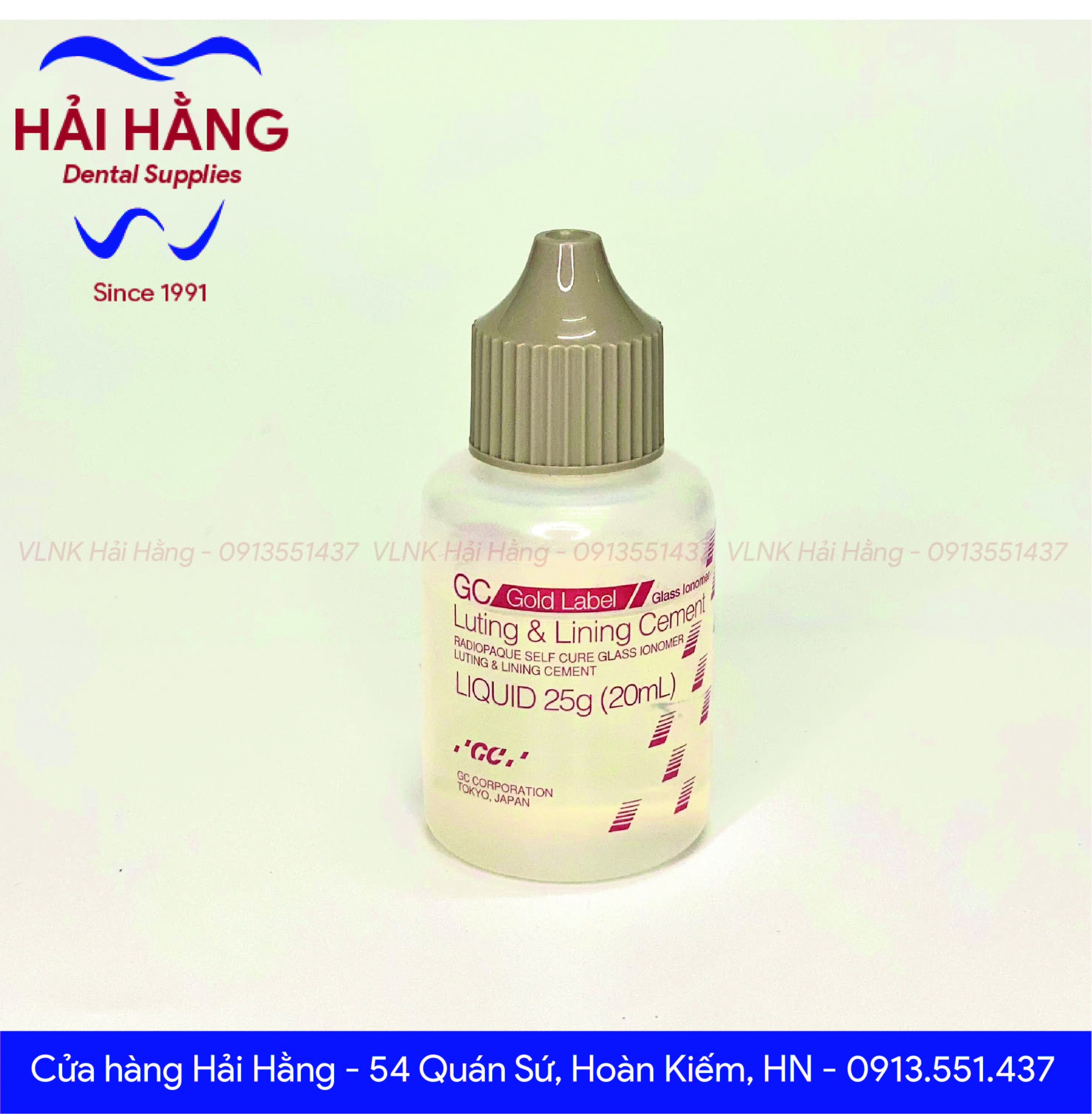 Chất gắn cement Fuji 1 GC chính hãng (15g/35g/nước lẻ 20ml)