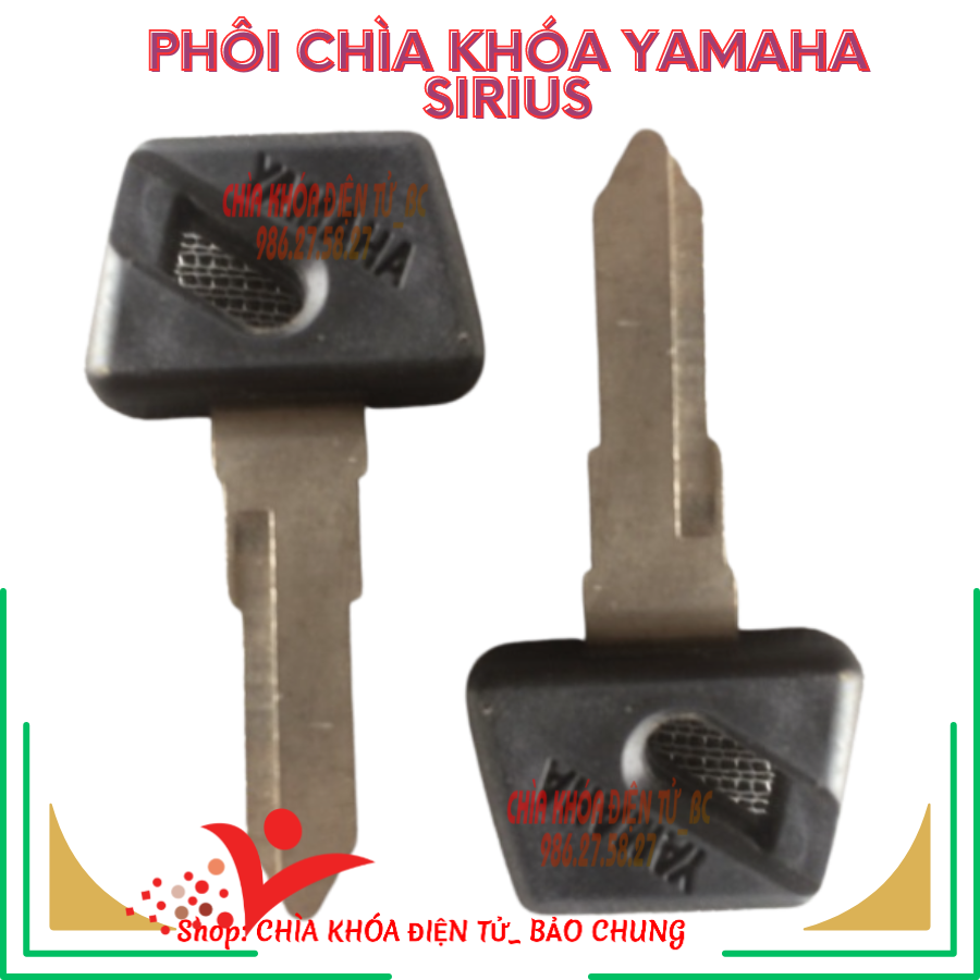 Phôi chìa khóa xe máy yamaha sirius đời đầu