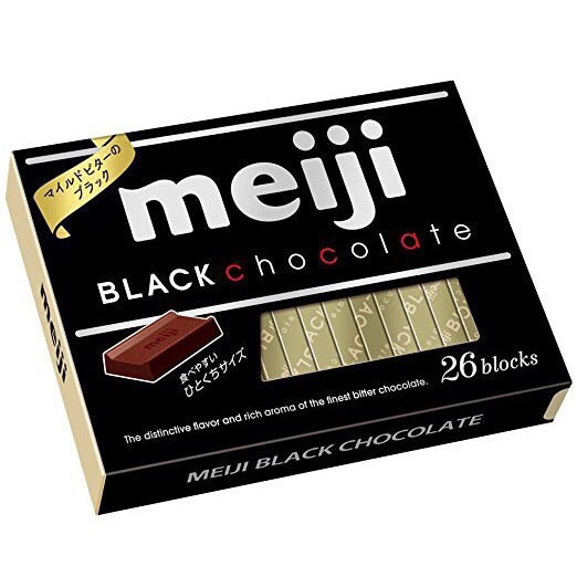 Date 26 Socola Meiji Nhật 120g  hộp 26 Thanh - socola trà xanh / socola sữa / socola đen/ socola dâu