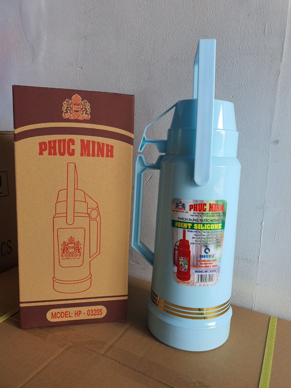 [HCM]Phích nước vỏ nhựa Joint silicont Model HP0320S 2L