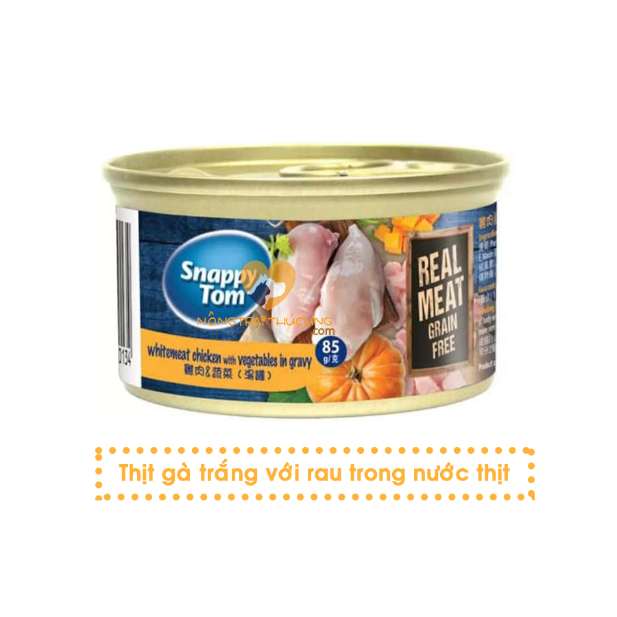 Pate Cho Mèo Snappy Tom Premium Lon 85g - Đủ Vị - [Nông Trại Thú Cưng]