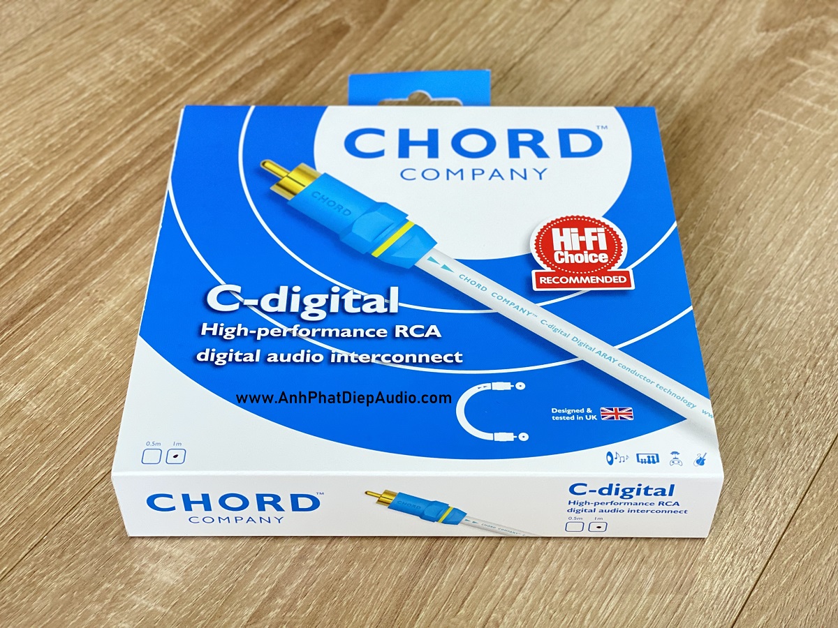 Dây tín hiệu coxial CHORD C-digital digital audio interconnect 1M