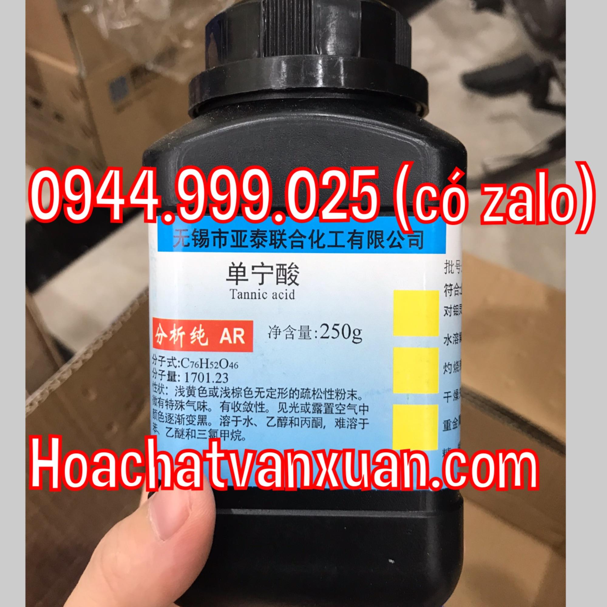 Tannic acid lọ 250g c76h52o46 cas 1401-55-4 axit tanic