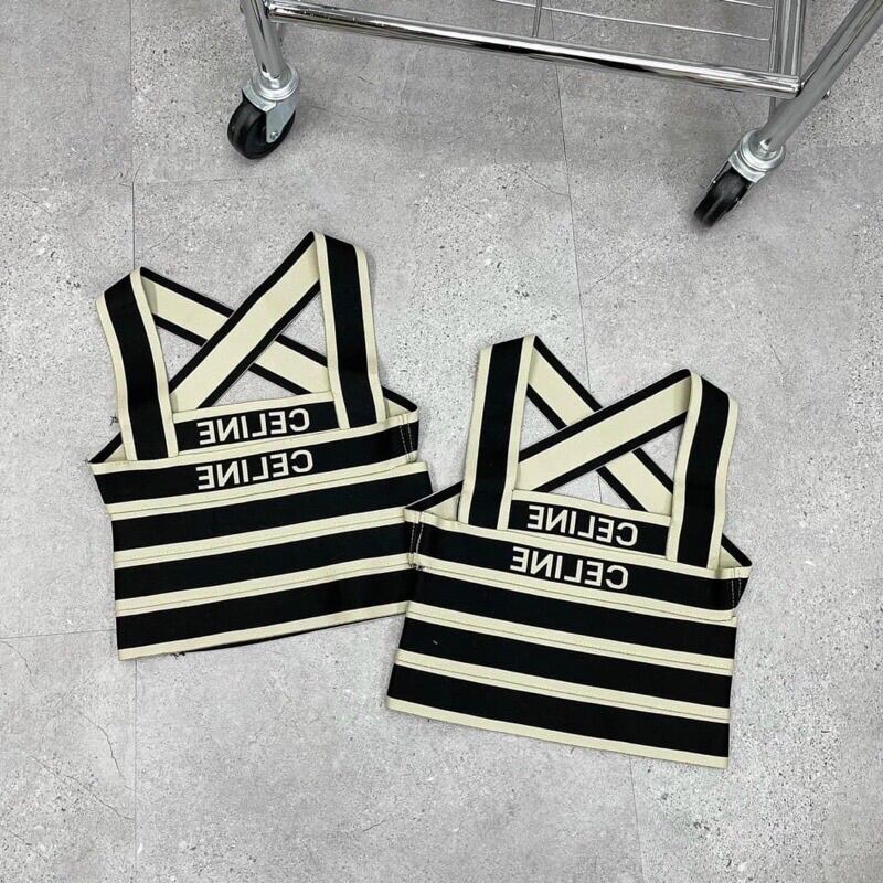 Áo 2s 2 dây chéo lưng croptop chất len mongtoghi QC